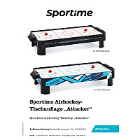 Sportime Airhockey "Black Attacker" 100x48 cm