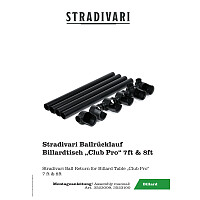 Stradivari Ballrücklauf für Billardtisch "Club Pro"