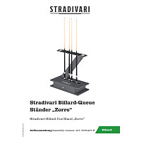 Stradivari Billard-Queueständer "Zorro"