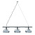 Sportime Billardlampe Casino Chrome