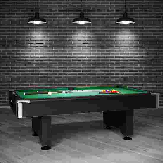 Automaten Hoffmann Billardtisch &quot;Club Pro&quot; 2. Wahl 8 ft (Spielfeld 224x112 cm), Schwarz, Anti-Fleck Grün
