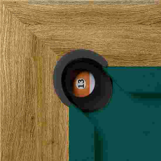 Bison Billard- und Esstisch Dolce Vita Eiche 5 ft = 184x106 cm, Englisch Billard Grün