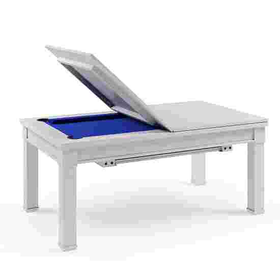 Bison Billard- und Esstisch Dolce Vita in Hamilton White 5 ft = 184x106 cm, Königsblau