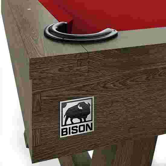 Bison Billardtisch Rocky Mountain 7 ft und 8 ft 7 ft = 227x128 cm, Bordeux Rot