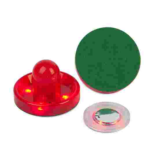 Carromco LED-Puck mit Pusher Rot