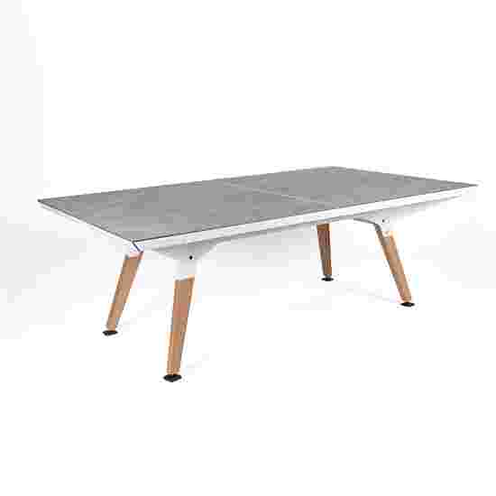 Cornilleau Tischtennisplatte Origin Outdoor &quot;Play-Style&quot; Medium, White Frame, Lightgreystone, ohne Linie