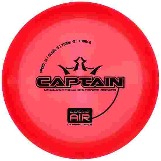Dynamic Discs Captain, Lucid Air, Distance Driver, 13/5/-2/2 160-165 g, Red-Black 163 g