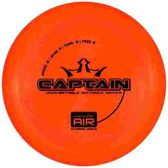 Dynamic Discs Captain, Lucid Air, Distance Driver, 13/5/-2/2 160-165 g, Orange-Black 163 g