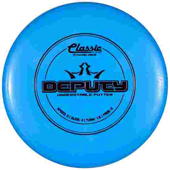 Dynamic Discs Deputy, Classic Blend, Putter, 3/4/-1,5/0 Blue-Metallic Red 173 g