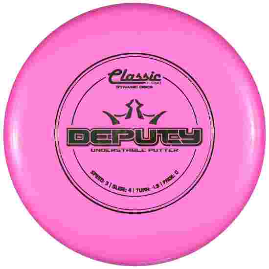 Dynamic Discs Deputy, Classic Blend, Putter, 3/4/-1,5/0 Pink-Metallic Green 173 g