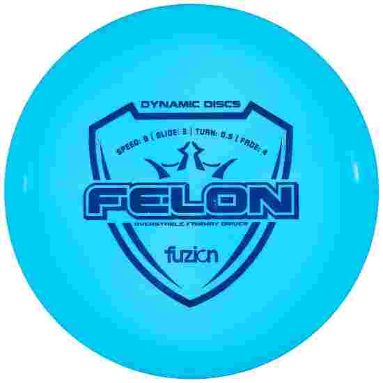 Dynamic Discs Felon, Fuzion, Fairway Driver, 9/3/0,5/4 Turquoise Met. Blue 174 g