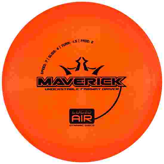Dynamic Discs Maverick, Lucid Air, Fairway Driver, 7/4/-1,5/2 Orange-Black 161 g