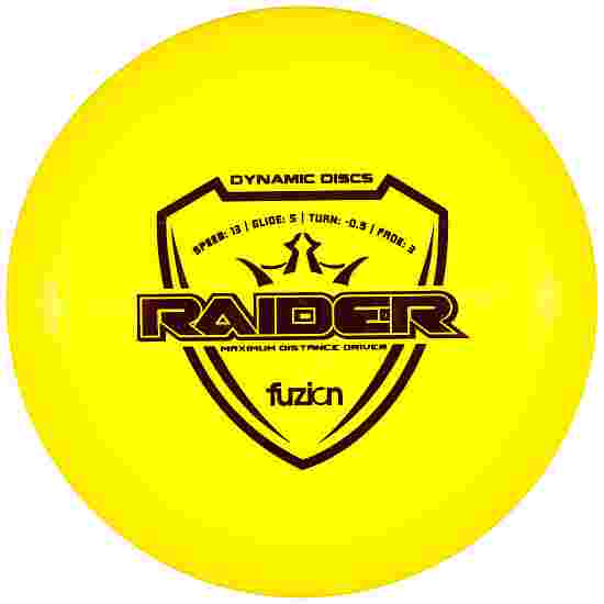 Dynamic Discs Raider, Fuzion, Distance Driver, 13/5/-0,5/3 170-175 g, Yellow-Metallic Red 172 g
