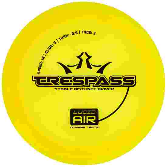 Dynamic Discs Trespass, Lucid Air, Distance Driver, 12/5/-0,5/3 Yellow-Silver 160 g