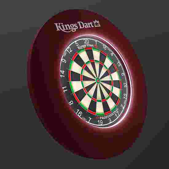 Kings Dart Dart-Set &quot;Vision LED&quot; mit Dartscheibe Professional Professional HD, Rot