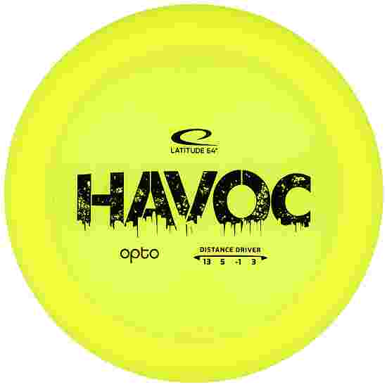Latitude 64° Havoc, Opto, Distance Driver, 13/5/-1/3 166-169 g, Yellow-Black 169 g