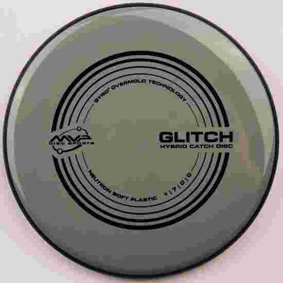 MVP Disc Sports Glitch, Neutron Soft, Hybrid Catch Disc, 1/7/0/0 140-144 g, 143 g, Grey