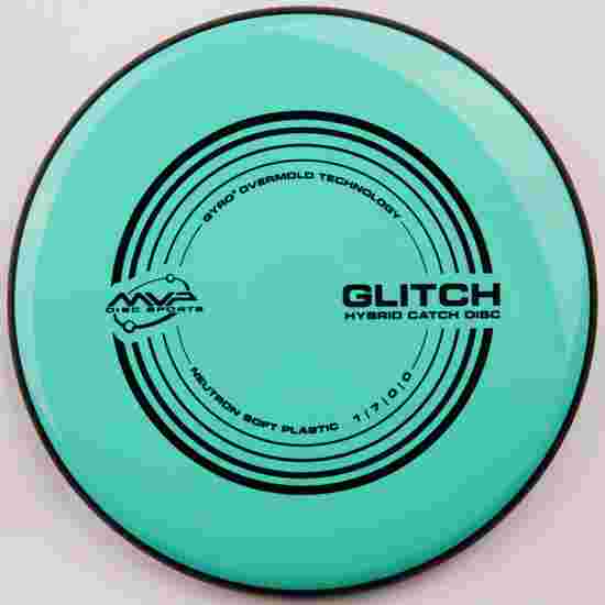 MVP Disc Sports Glitch, Neutron Soft, Hybrid Catch Disc, 1/7/0/0 140-144 g, 142 g, Turquoise