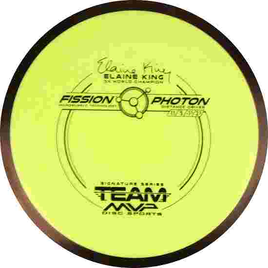 MVP Disc Sports Photon, Fission, Elaine King, Distance Driver, 11/5/-1.5/2.5 164 g, Neongreen
