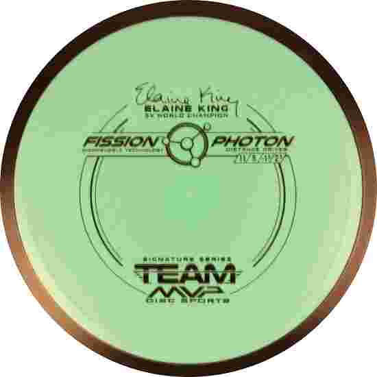 MVP Disc Sports Photon, Fission, Elaine King, Distance Driver, 11/5/-1.5/2.5 152 g, Turquoise