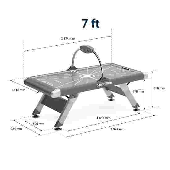 Sportime 7/8ft Airhockey-Tisch &quot;Blue Thunder&quot; 7 ft (213x112 cm) Spielfeld