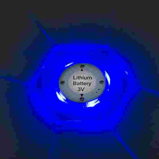 Sportime Airhockey LED-Puck sechseckig Blau
