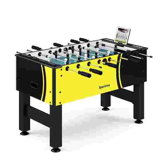 Sportime Tischkicker &quot;Connect &amp; Play&quot; Korpus Schwarz-Gelb, Figuren Schwarz-Weiß, Special Edition