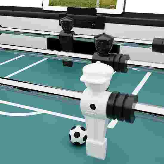 Sportime Tischkicker &quot;Connect &amp; Play&quot; Korpus Schwarz-Gelb, Figuren Schwarz-Weiß, Special Edition