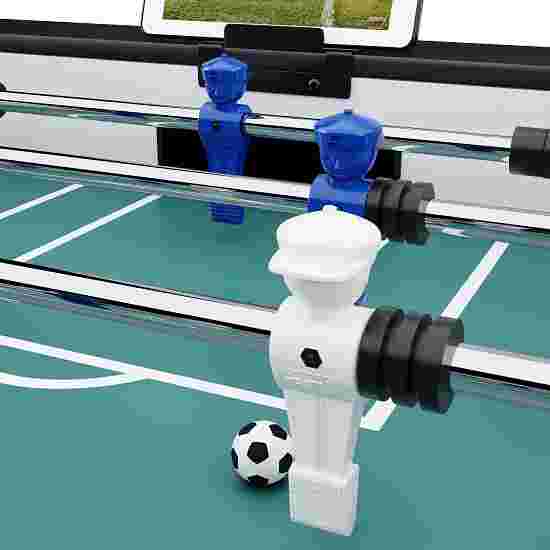 Sportime Tischkicker &quot;Connect &amp; Play&quot; Korpus Blau-Weiß, Figuren Blau-Weiß, Special Edition