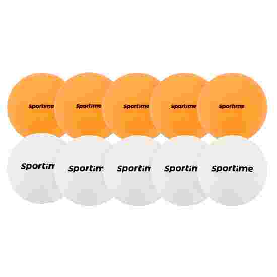 Sportime Turnier Kickerball Guardian, 34 mm/ 27 g 5 Stück Weiß und 5 Stück Gelb
