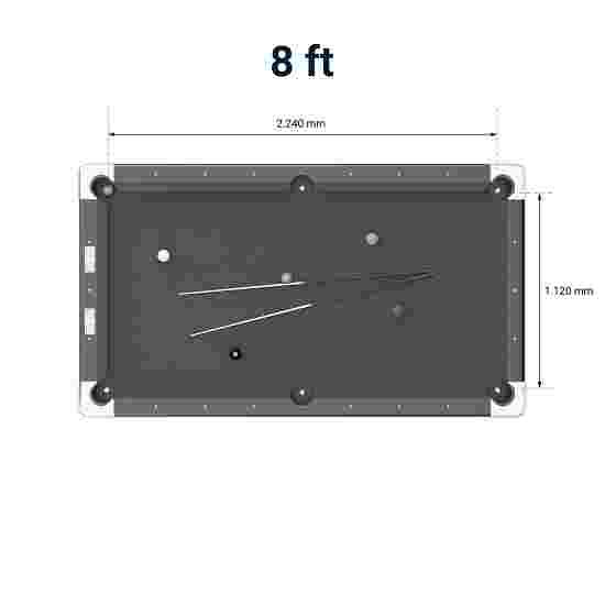 Stradivari Billardtisch &quot;Club Pro&quot; Edition 2023 8 ft (Spielfeld 224x112 cm), Eiche Natur