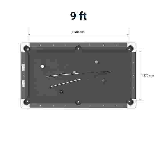 Stradivari Billardtisch &quot;Club Pro&quot; Edition 2023 9 ft (Spielfeld 254x127 cm), Eiche Natur