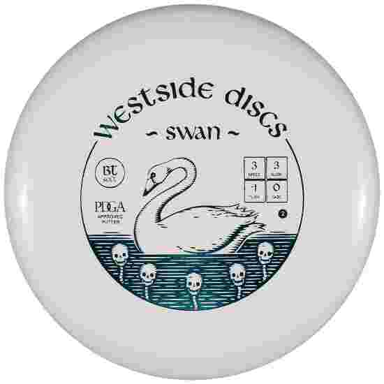 Westside Discs Swan 2, BT Soft, Putter, 3/3/-1/0 White-Metallic Turquoise 173 g