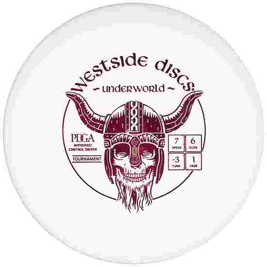 Westside Discs Underworld, Tournament, Fairway Driver, 7/6/-3/1 166-169 g, White-Metallic Pink 168 g