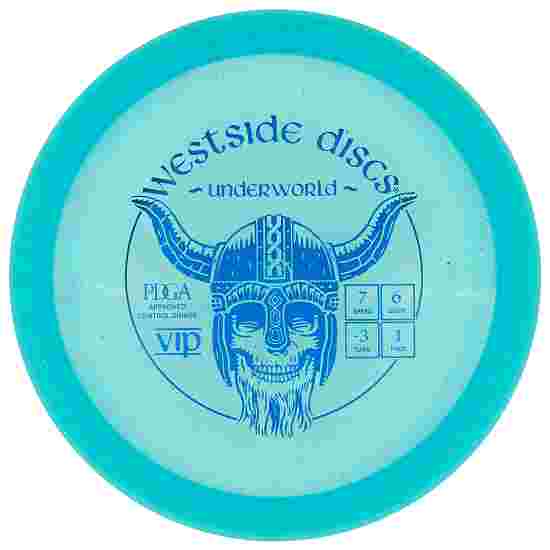 Westside Discs Underworld, VIP, Fairway Driver, 7/6/-3/1 Glitter Turquoise-Metallic Blue 171 g