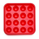 Sportime Ball-Tablett für Pool-Billardkugeln Rot