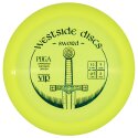 Westside Discs Sword, VIP, Distance Driver, 12/5/-0,5/2 Yellow-Metallic Turquoise 173 g