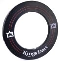 Kings Dart PU-Surround, einteilig Schwarz-Rot