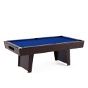 Bison Billardtisch „Tirol Nussbaum“ 7 ft = 222x126 cm, Königsblau
