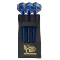 Kings Dart Steeldart "Metallic", 20 g Mit Tasche, Blau