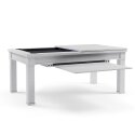 Bison Billard- und Esstisch Dolce Vita in Hamilton White 5 ft = 184x106 cm, Black