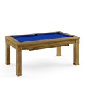 Bison Billard- und Esstisch Dolce Vita Eiche 5 ft = 184x106 cm, Königsblau