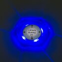 Sportime Airhockey LED-Puck sechseckig Blau