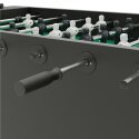 Sportime Tischkicker Hurricane Platinum Grey, Spielfeld: Rasen-Grün, White Hurricane vs. Black Hurricane 