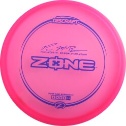 Discraft Zone, Paul McBeth, Z Line, Putter, 4/3/0/3