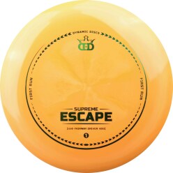 Dynamic Discs Escape Supreme First Run, Fairway Driver, 9/5/-1/2