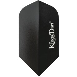 Kings Dart Flights "Uni" Schwarz, Slim