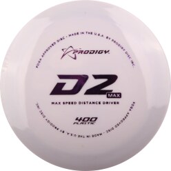 Prodigy D2 Max 400, Distance Driver, 12/6/-1/2.5